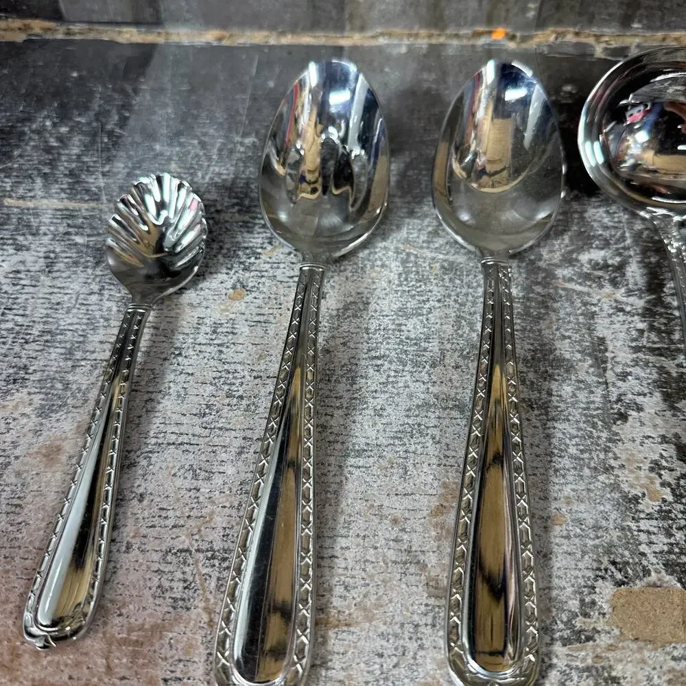 Hampton Silversmiths NOBILITY Cake, Ladle, bread‎ knife, Serving Set - Unique